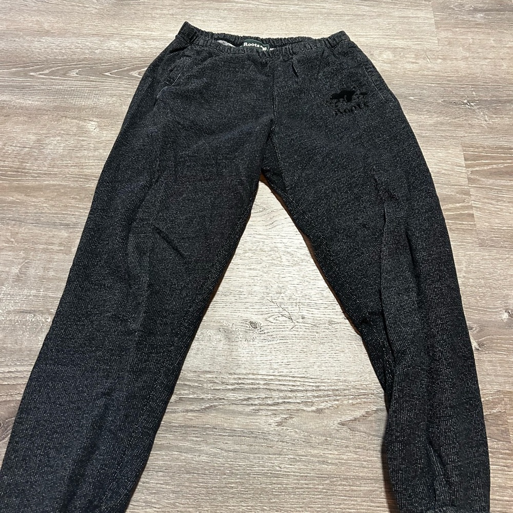 Roots Black Track Pants
